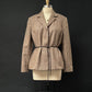 Vintage 90s First Issue Liz Claiborne Brown Tweed Belted Blazer (12)