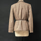 Vintage 90s First Issue Liz Claiborne Brown Tweed Belted Blazer (12)