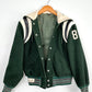 Vintage 70s Elyria Catholic Panthers Green Varsity Lettermen Jacket (S)