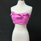 NEW Anthropologie Pink Ruffle Wrap and Tie Tube Top (S)