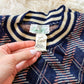 Vintage 70s Loomknits Navy Argyle Tie Sweater Vest