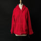 NEW Vintage 90s Sandro Fuzzy Red Hooded Coat (L)