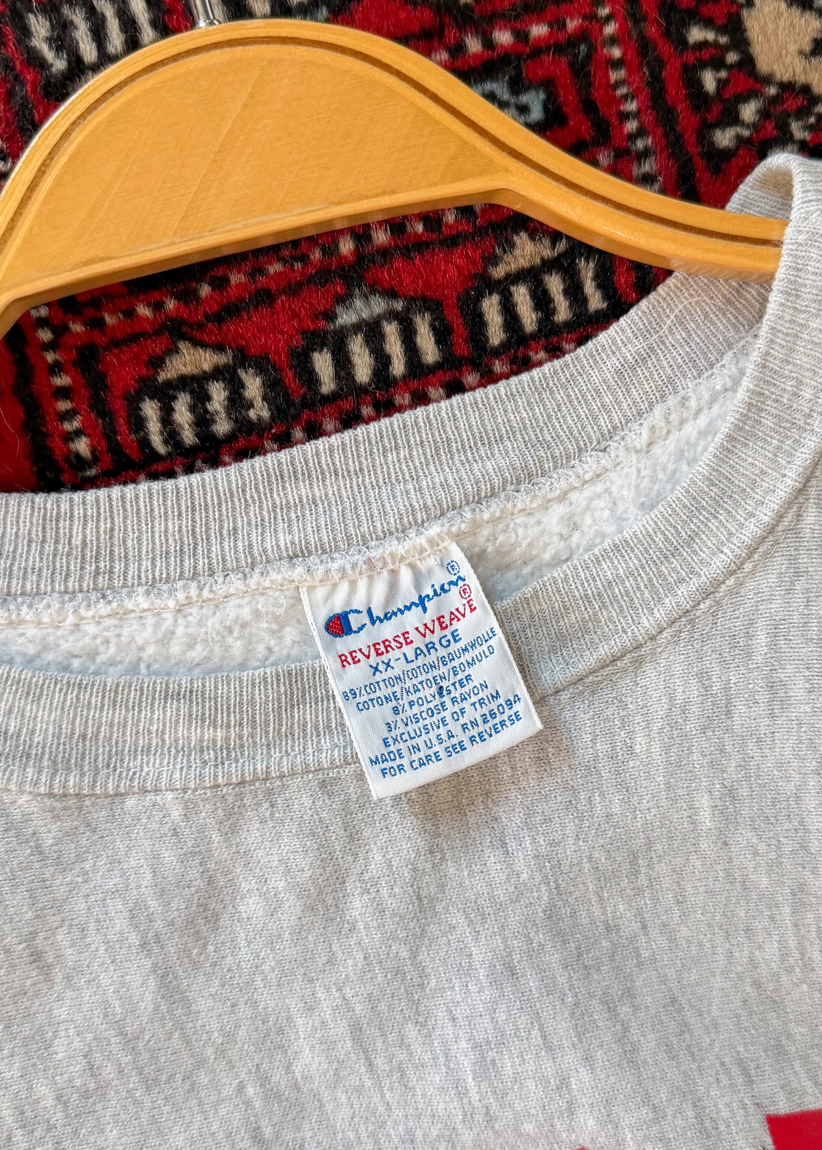 Vintage 90s Champion Reverse Weave Miami Football Sweatshirt Gray XXL USA