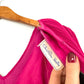 Vintage Chisholm Halle Magenta Dark Pink Pleated Cape Top Dress (M)