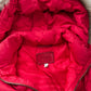 Coach Red Down Quilted Puffer Belted Winter Coat with Detachable Fur Trim (M) 83284