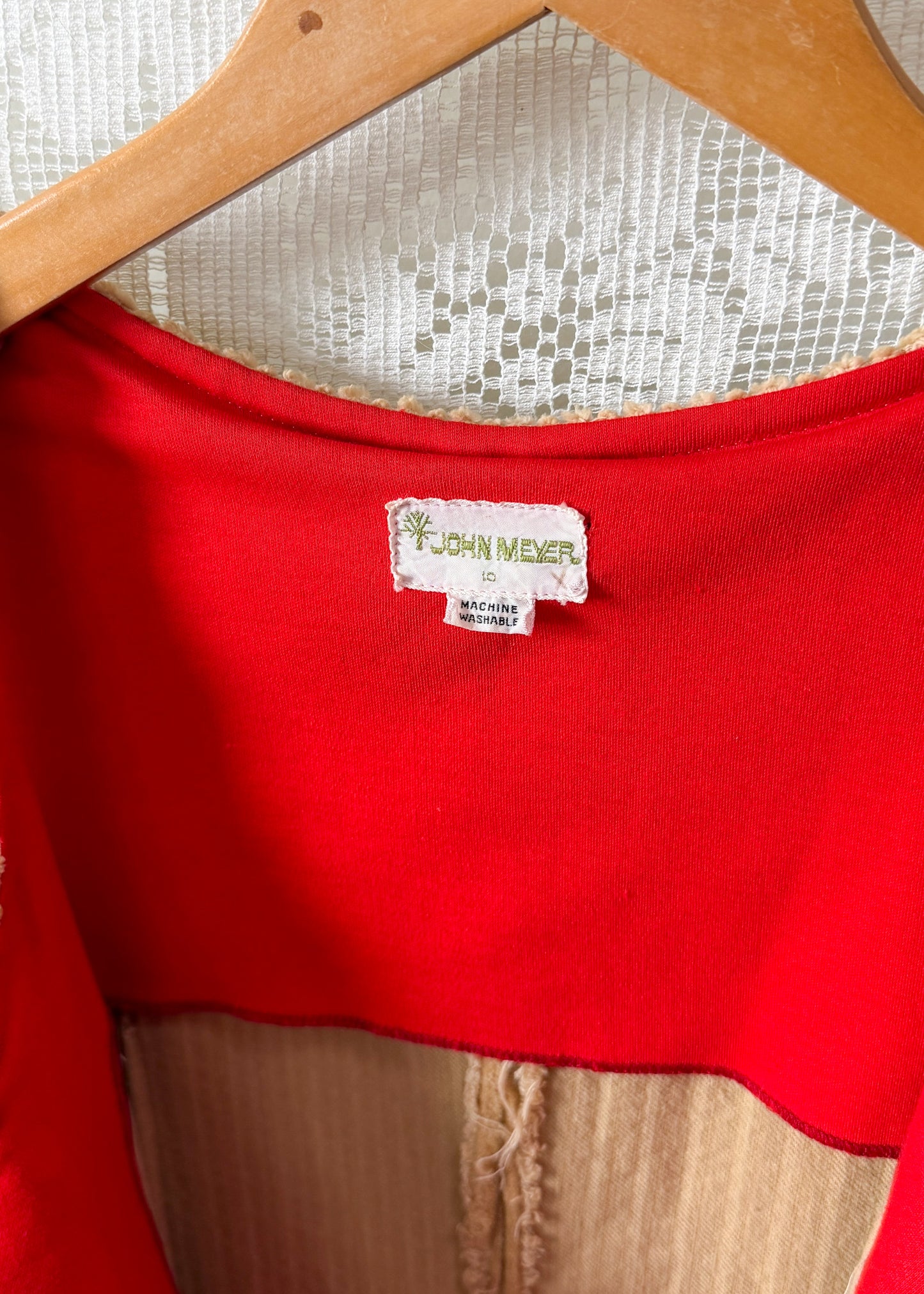 Vintage 70s John Meyer Tan Corduroy Toggle Jumper Dress