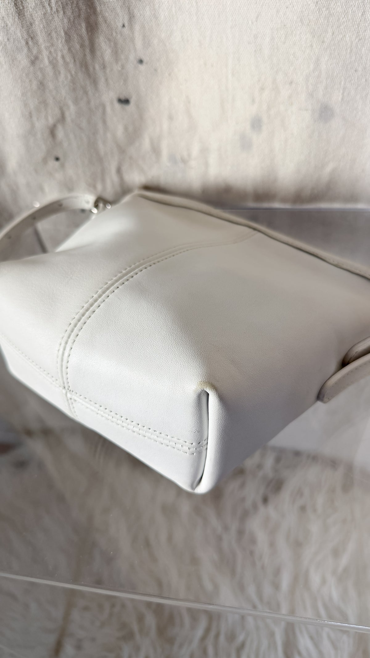 Vintage Coach Mini Soho Basket Purse in White # 4107