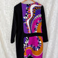 Emilio Pucci Magenta Black Purple Signature Print Silk Lined Dress (US 6)