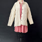 Vintage 80s Ireland Carraig Donn Aran Cream Pure New Wool Cardigan Sweater