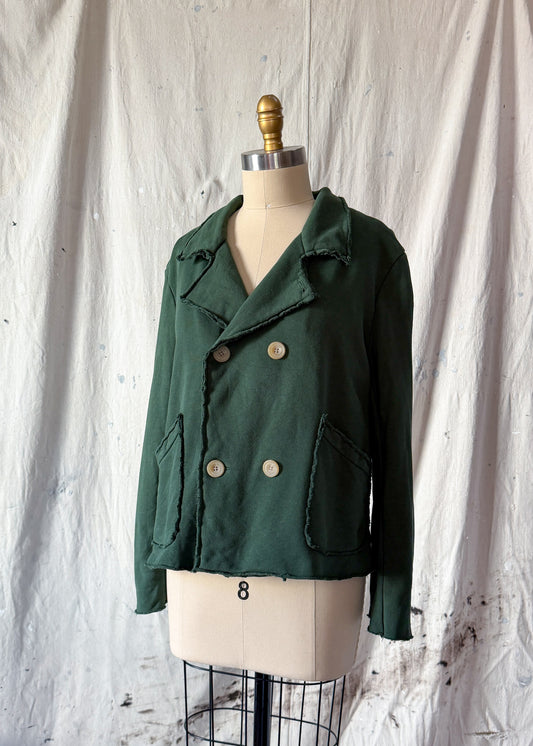 Frank & Eileen Belfast Cropped Sweatshirt Peacoat Jacket (M)