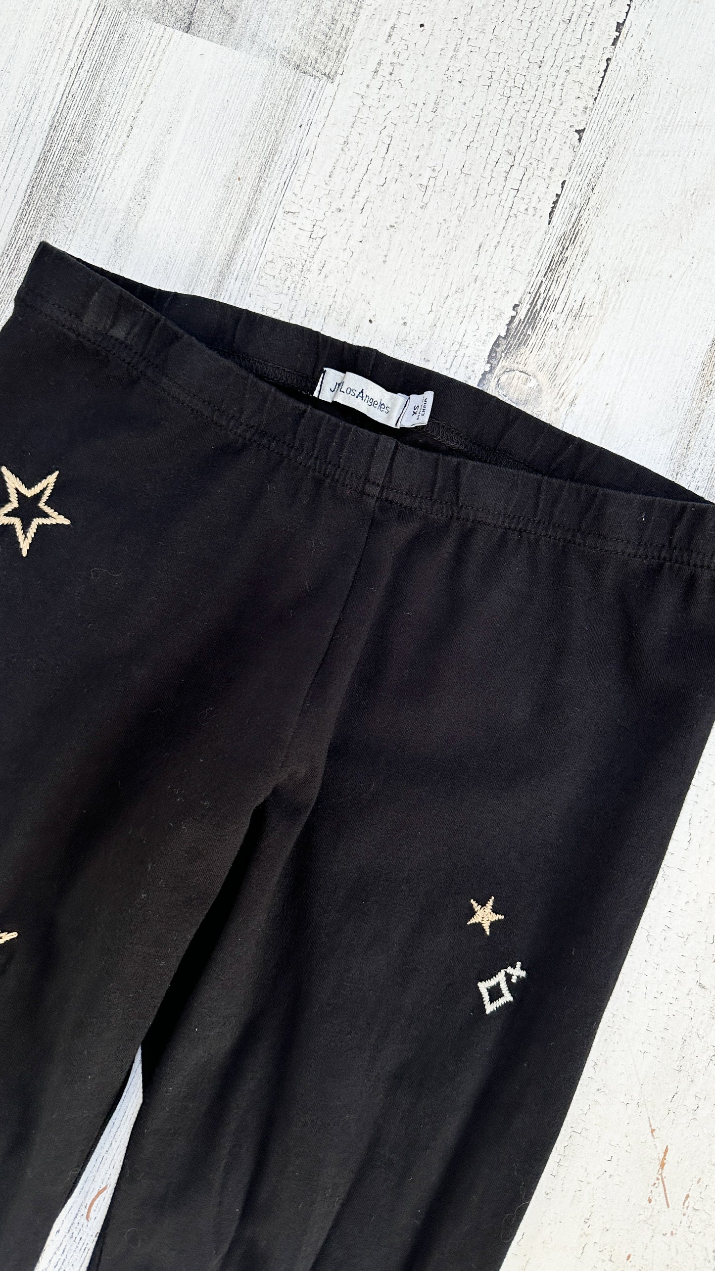 Johnny Was Black Embroidered Leggings (XS)