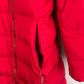 Coach Red Down Quilted Puffer Belted Winter Coat with Detachable Fur Trim (M) 83284