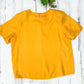 Vintage Goldenrod Yellow Silk Top (M)