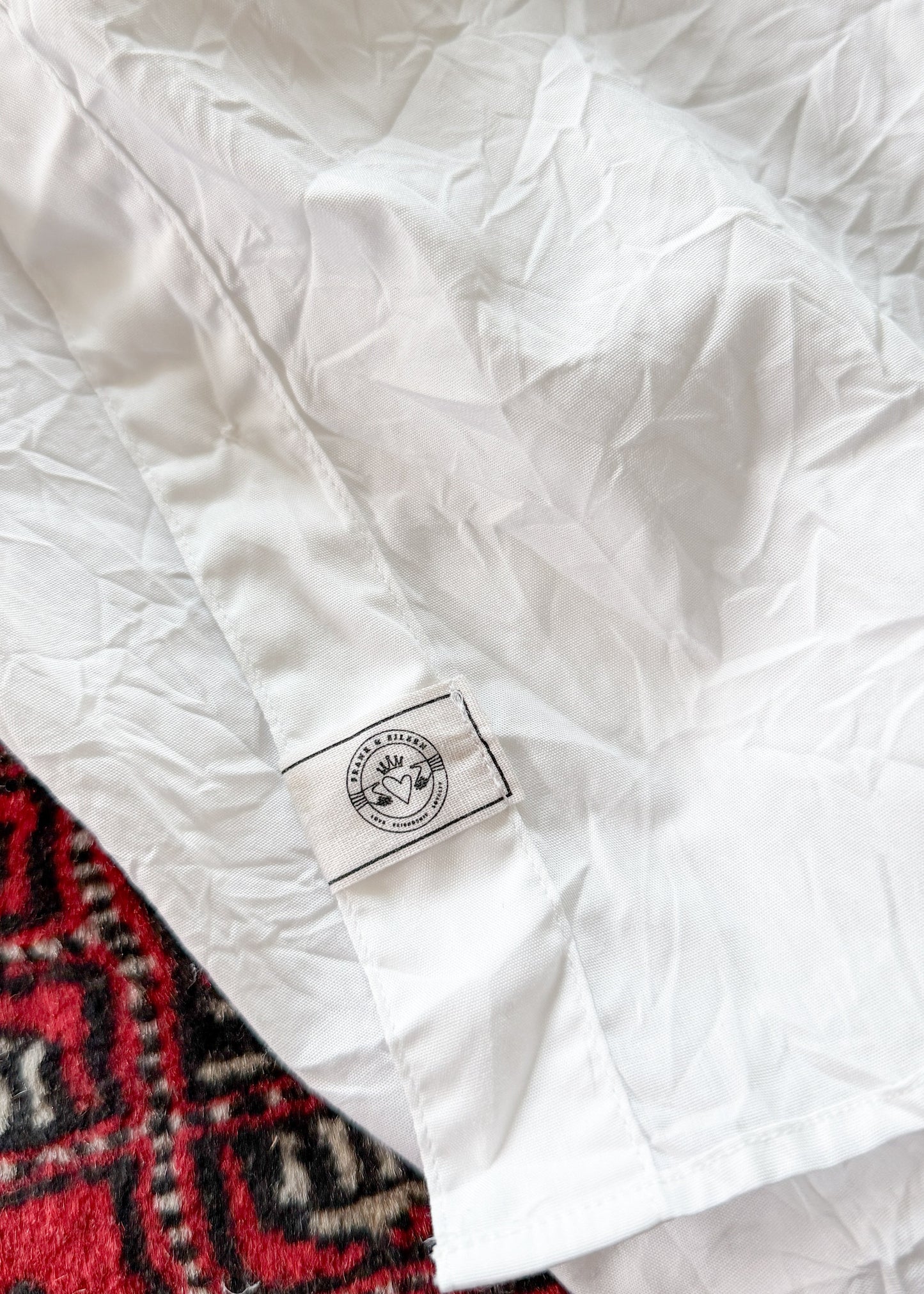 Frank & Eileen Barry Tailored Button Down in Signature Crinkle White Cotton (M)