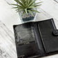 Vintage 2003 Chanel Black Lambskin Leather Bi-Fold Large Wallet