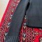 Vintage 00s Ann Taylor Black Italian Merino Wool Mock Neck Sweater (M)