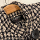 Vintage Liz Logie Black and Cream Wool Tweed Jacket (8)