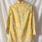 Vintage 70s Diolen Yellow Print Mini Dress