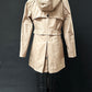 Via Spiga Khaki Brown Hooded Skirted Water Resistant Trench Coat (S)