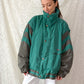 Vintage 80s Bogner Teal Gray Winter Ski Jacket (XL)