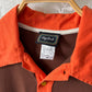 Big Bud Press Peanut Butter Cup Brown Orange Yellow Colorblock Polo Top (M)