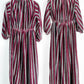 Vintage 70s Magenta and Silver Dancing Queen Maxi Dress (S)
