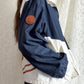 RARE Vintage Ralph Lauren Equestrian Jacket White Navy Polo Horse Tack Print Graphic