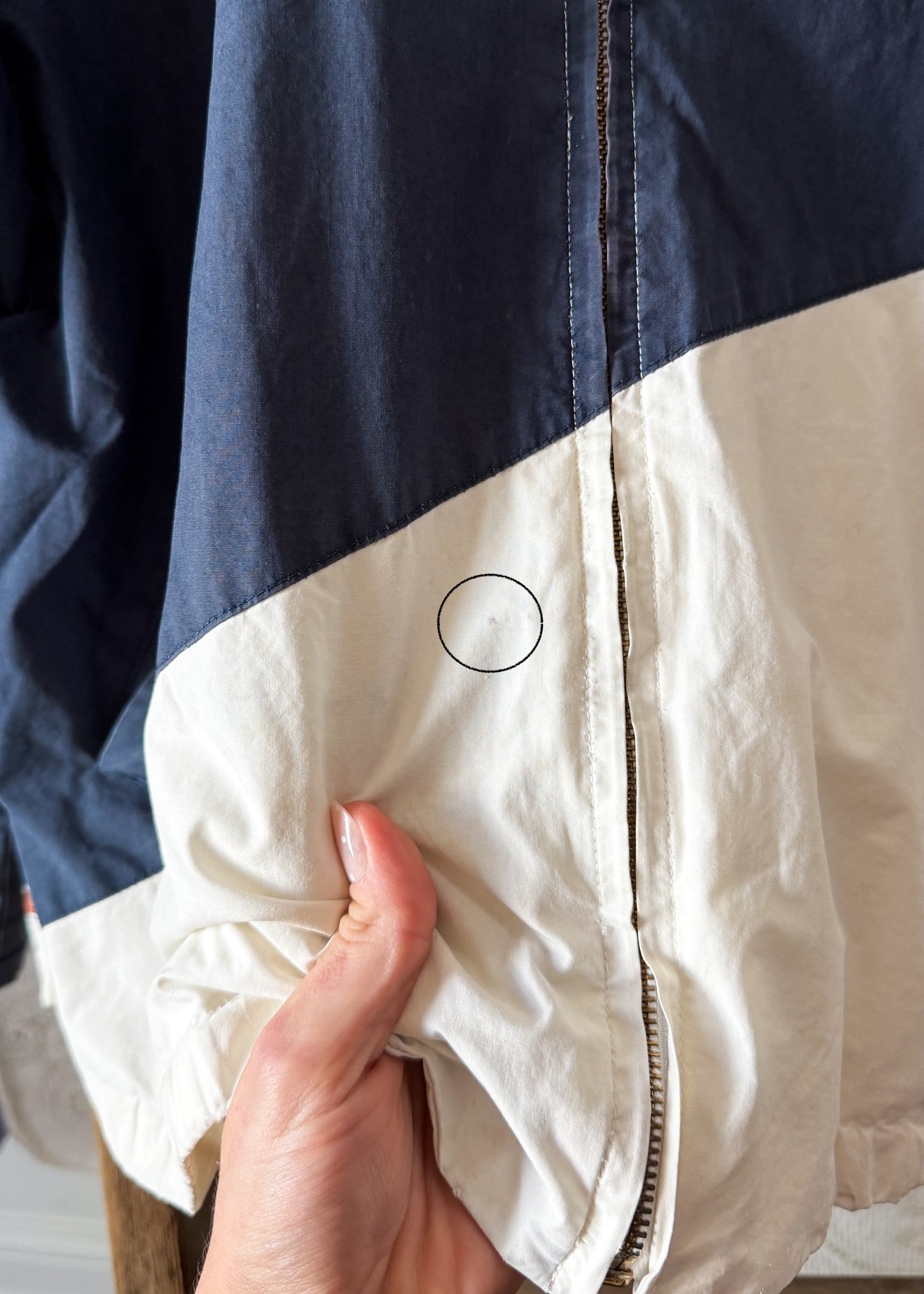 RARE Vintage Ralph Lauren Equestrian Jacket White Navy Polo Horse Tack Print Graphic