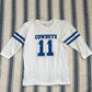 Vintage 80s Dallas Cowboys NFL Rawlings Football Jersey Shirt #11 (M)