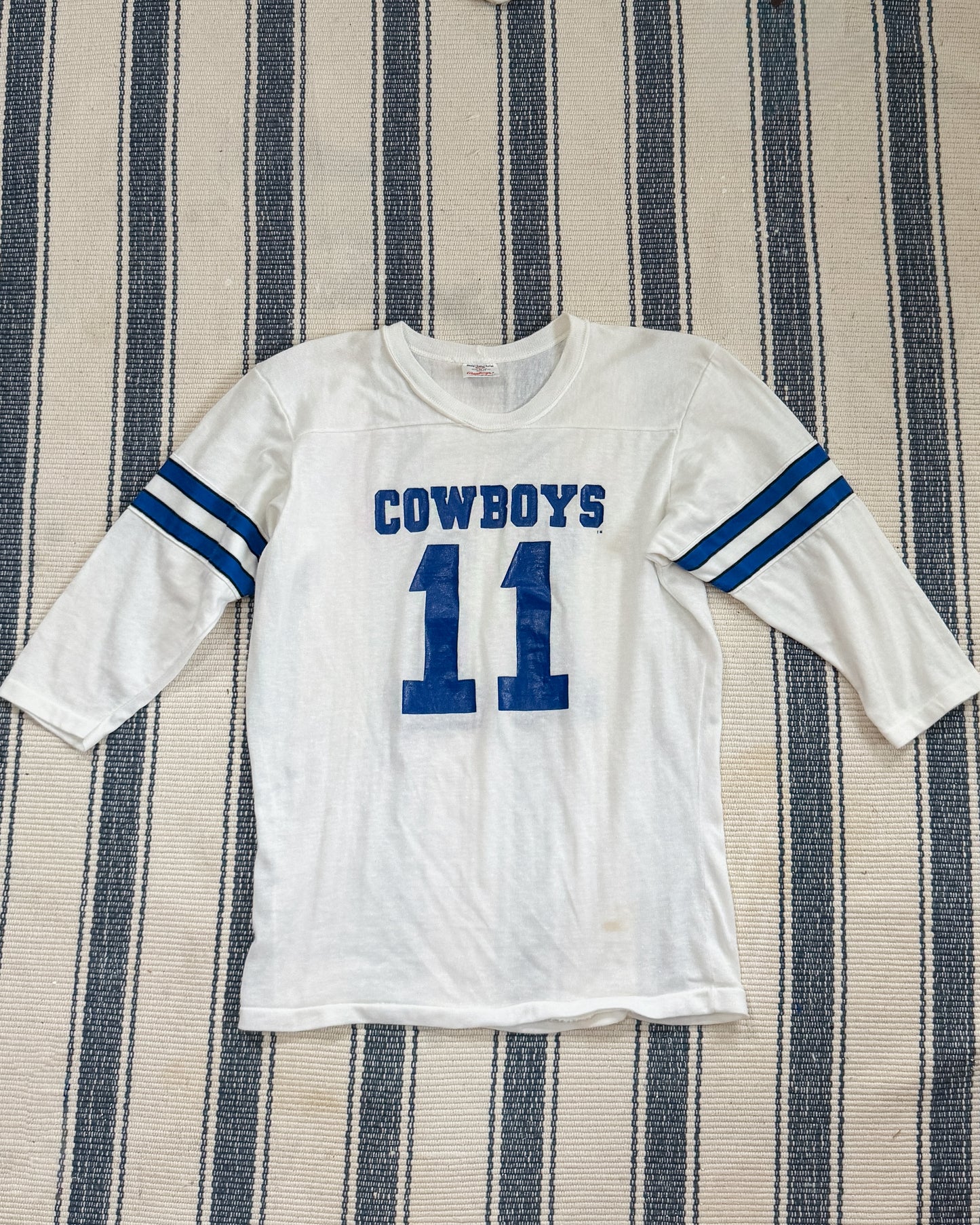 Vintage 80s Dallas Cowboys NFL Rawlings Football Jersey Shirt #11 (M)
