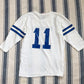 Vintage 80s Dallas Cowboys NFL Rawlings Football Jersey Shirt #11 (M)