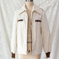 Vintage 70s London Fog Cream O Ring Zip Jacket Deadstock (40 or M)