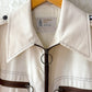 Vintage 70s London Fog Cream O Ring Zip Jacket Deadstock (40 or M)