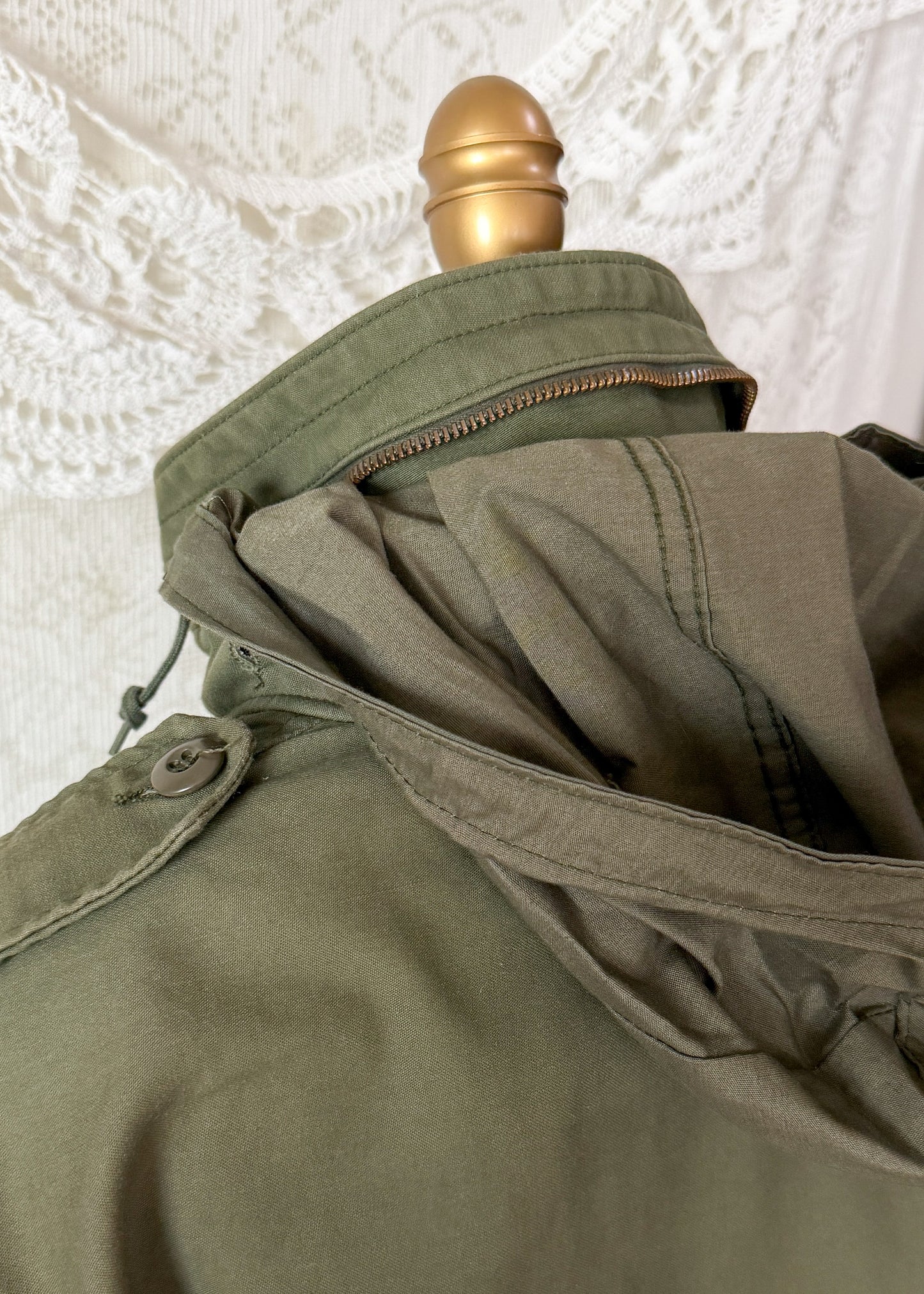 Vintage 70s U.S. Military M-65 Cold Weather Field Jacket OG-107
