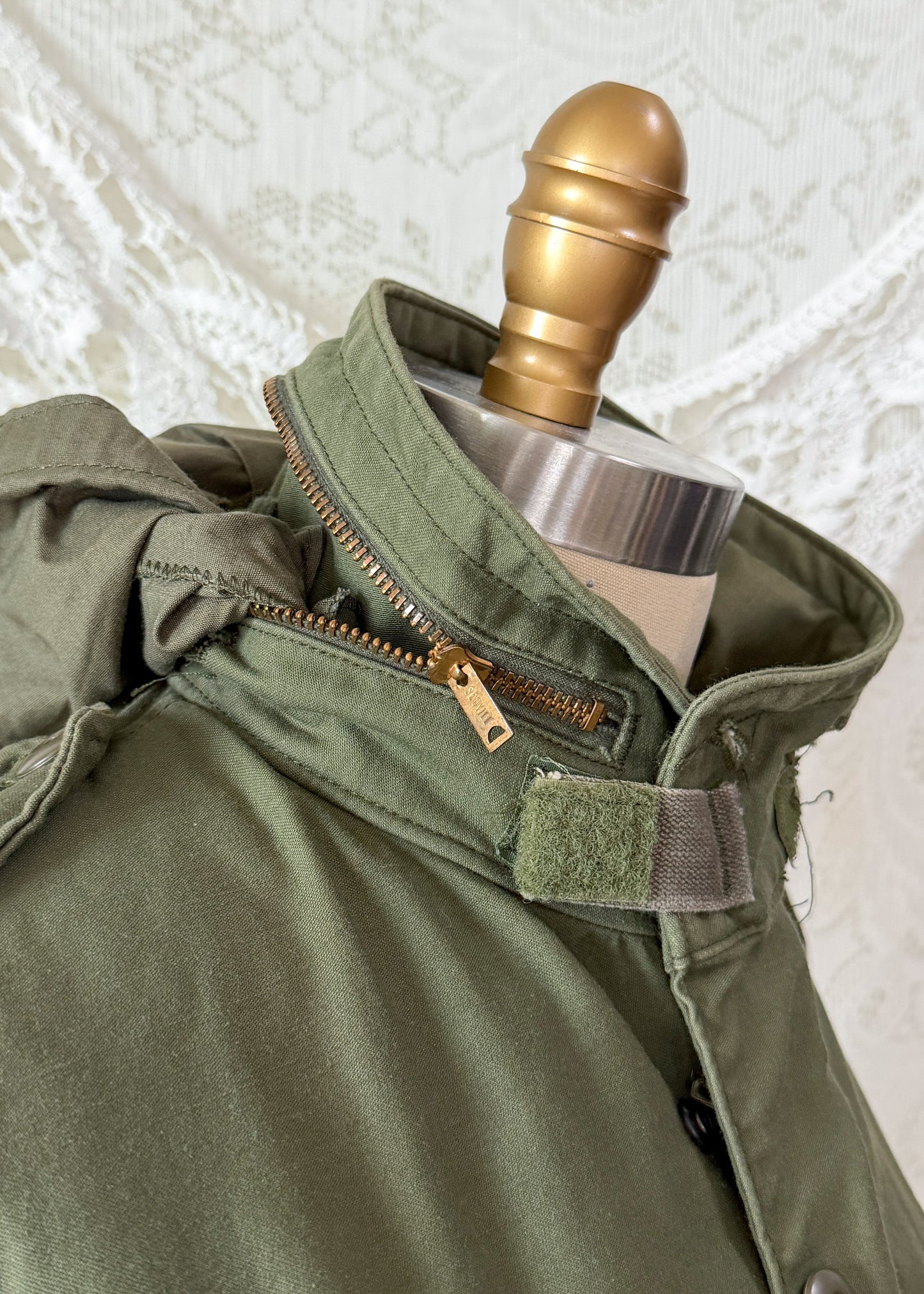 Vintage 70s U.S. Military M-65 Cold Weather Field Jacket OG-107