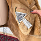 Vintage 90s Marvin Richards Brown Leather Suede & Faux Fur Winter Coat (M)