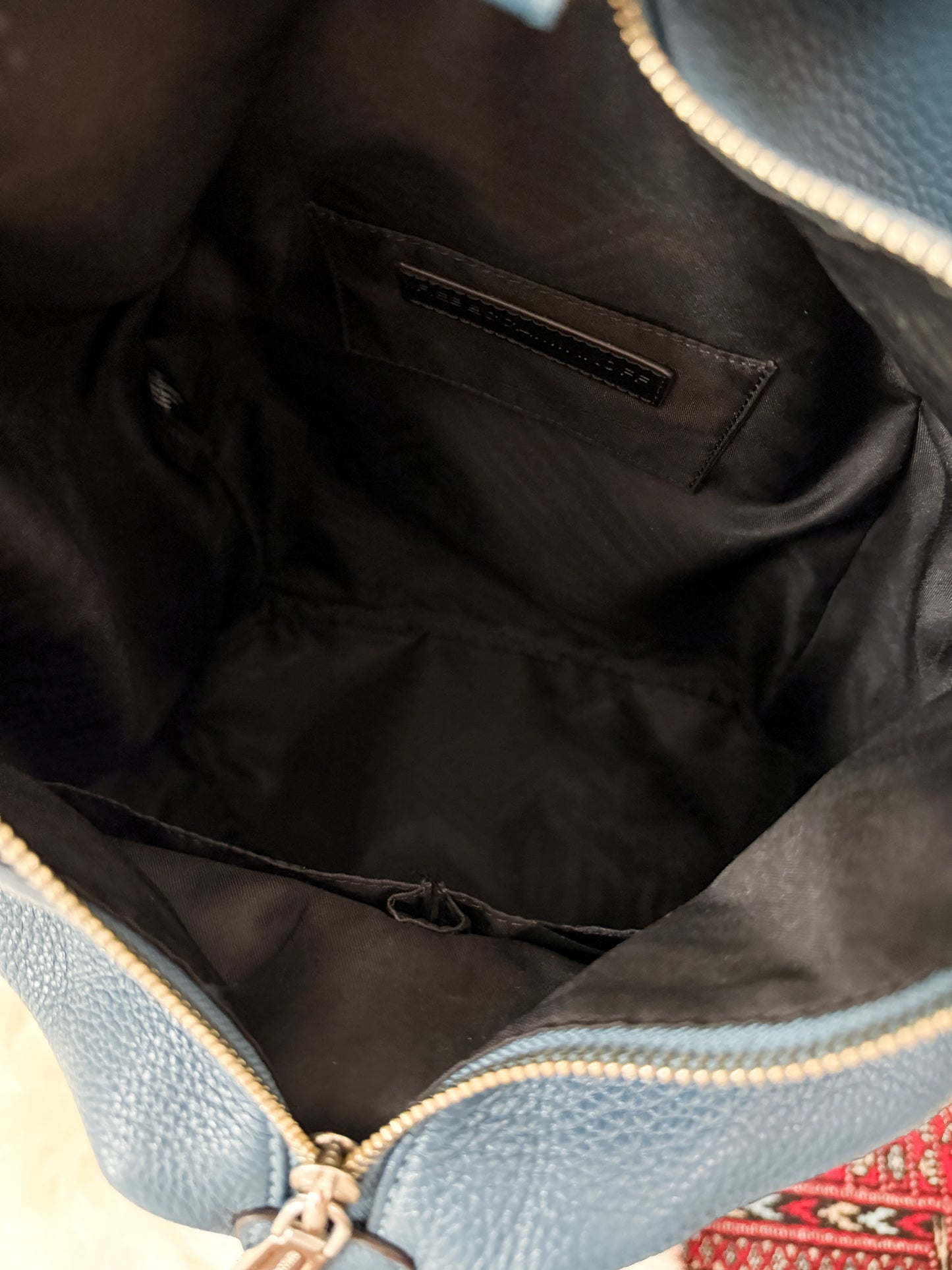 Rebecca Minkoff Julian Backpack in Blue Pebbled Leather