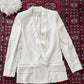 Yves Saint Laurent Ivory Tuxedo Blazer Jacket Runway 2011