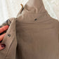 Vintage 90s Burberrys Taupe Khaki  Plaid Lined Field Coat with Hood Made in England
