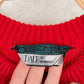 Vintage Dale of Norway Red Nordic Fair Isle Wool Cardigan