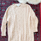 Anthropologie x Mare Mare Cream Long Sleeve Sweater Dress (M)