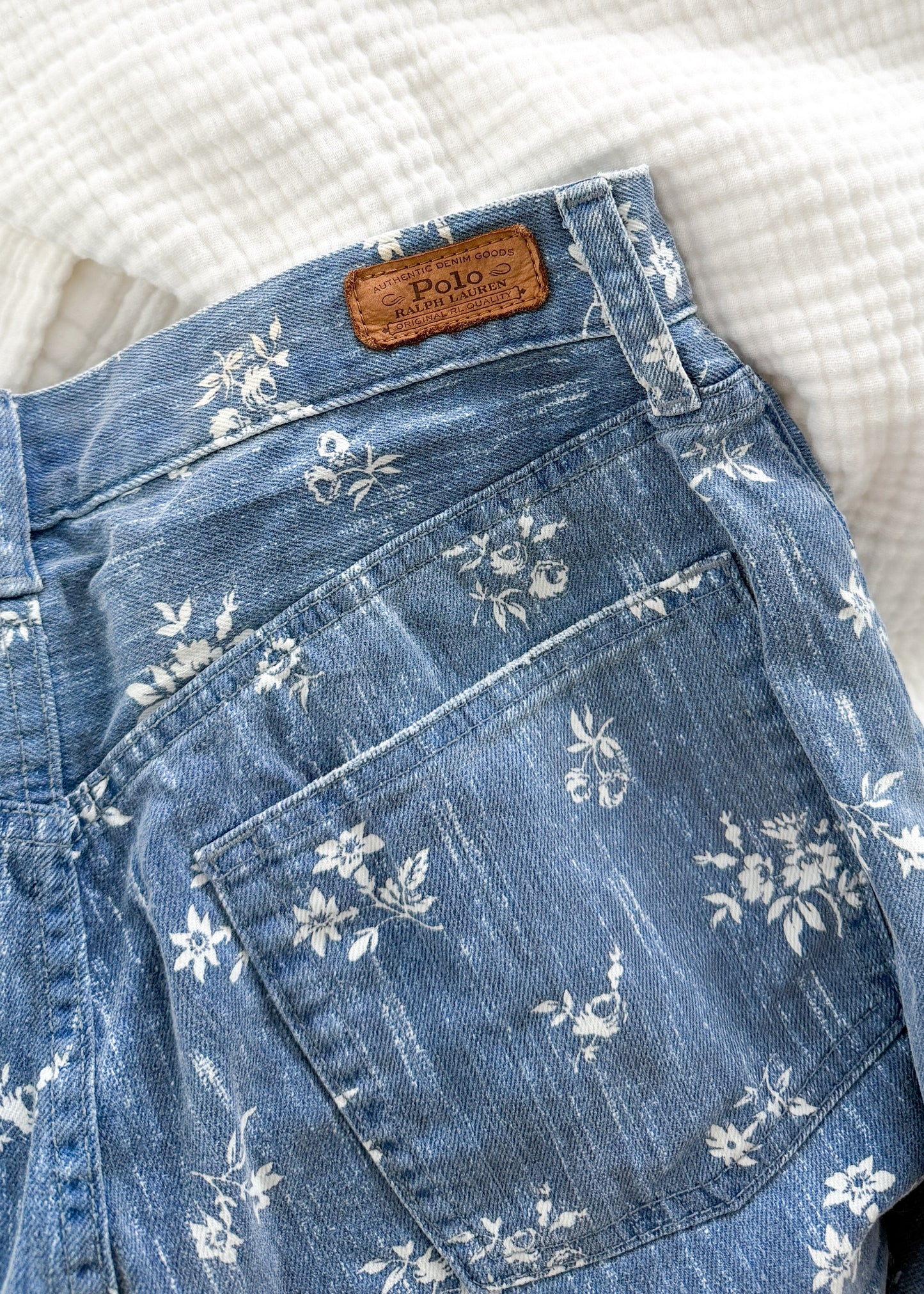 Polo Ralph Lauren Callen High Rise Slim Floral Print Jeans (29 or 8)