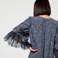 See by Chloe Navy Floral Lace Sleeve Dress (FR 36 or US 4)
