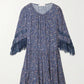 See by Chloe Navy Floral Lace Sleeve Dress (FR 36 or US 4)