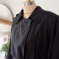 Vintage 80s Forecaster Classic Black Trench Coat with Wool Zip Lining (M)