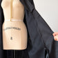 Vintage 80s Forecaster Classic Black Trench Coat with Wool Zip Lining (M)