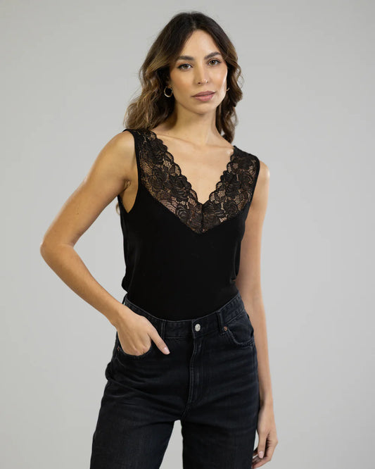 Jaki London Black Layering Vest Camisole Top (L/XL)