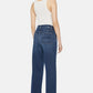 Mother The Quarter Breaker Flood Denim Jeans in Dark Wash Howdy (32)