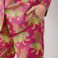 Printfresh Pink Bagheera Long Sleeve & Pants Organic Cotton Pajama Set (S)