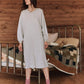 The Great. Light Heather Grey Sweatshirt Dress